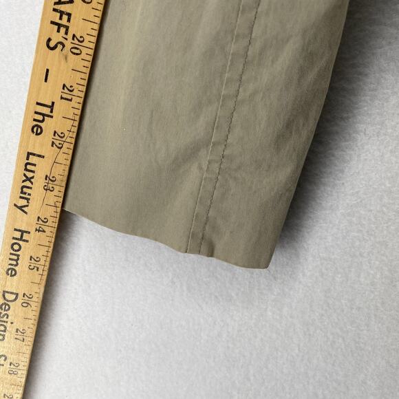 EILEEN FISHER Jacket M Twill Cotton Trench Coat Duster Button Front Gray - Picture 10 of 16